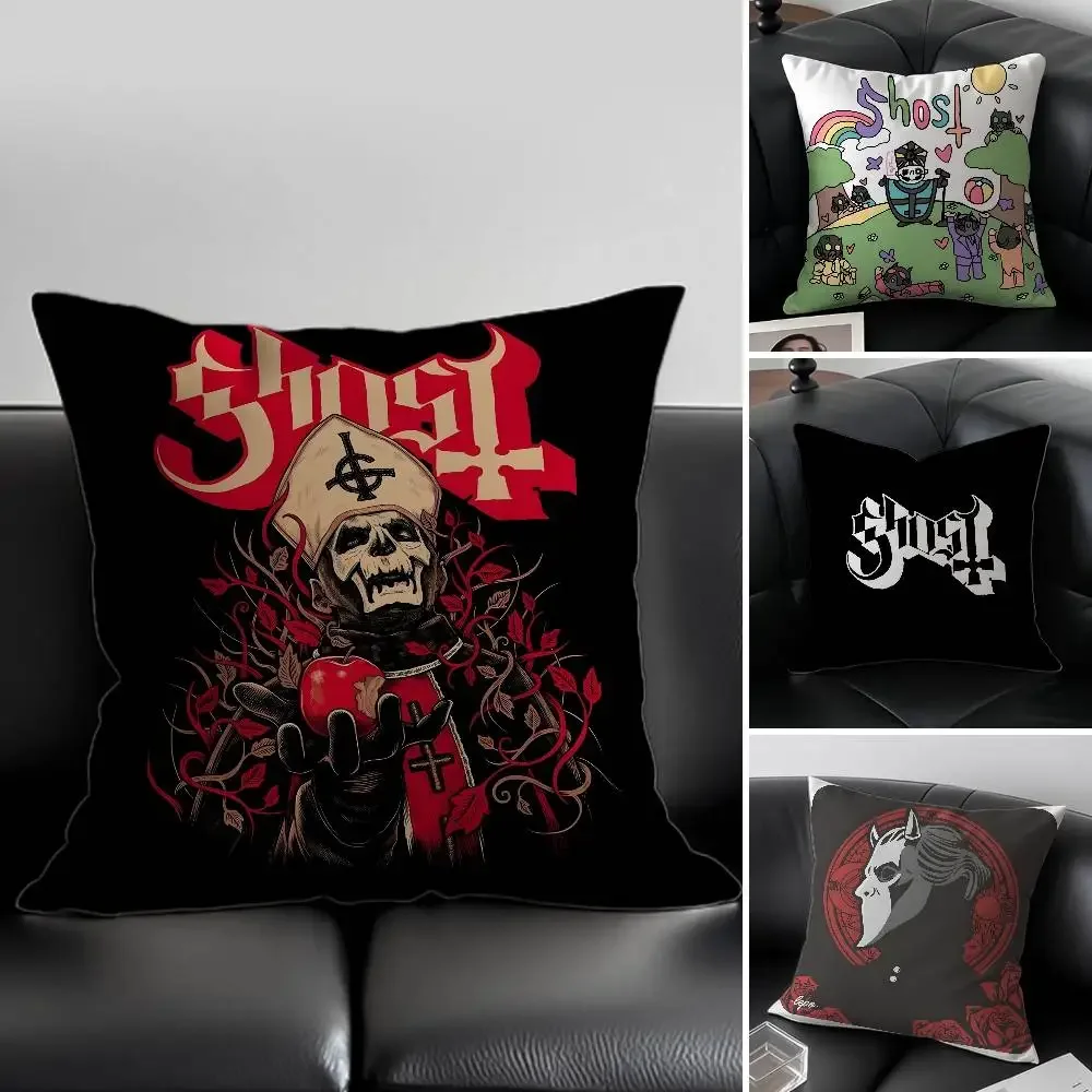 G-GhostS Band-Kissenbezug, hautfreundlicher und bequemer Stoff-Kissenbezug, unsichtbarer Lilky-Reißverschluss