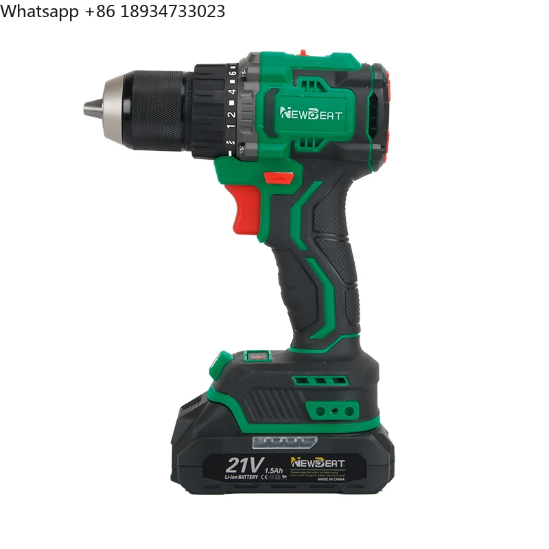 NewBeat 90N Brushless Battery Handle Power Drills Electric Screwdriver Cordless 13mm 1/2 Impact Drill