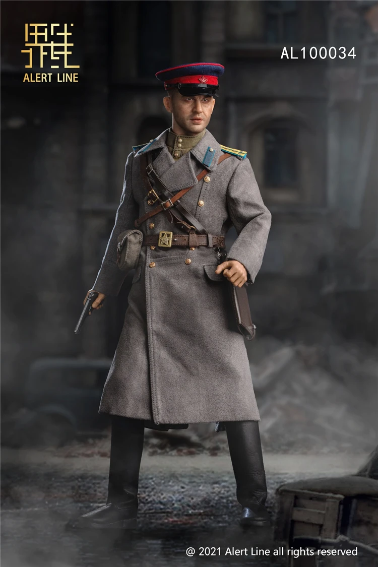 Linha de alerta al100034 1/6 escala wwii união soviética nkvd oficial tom hardy figura ação boneca militar modelo brinquedos