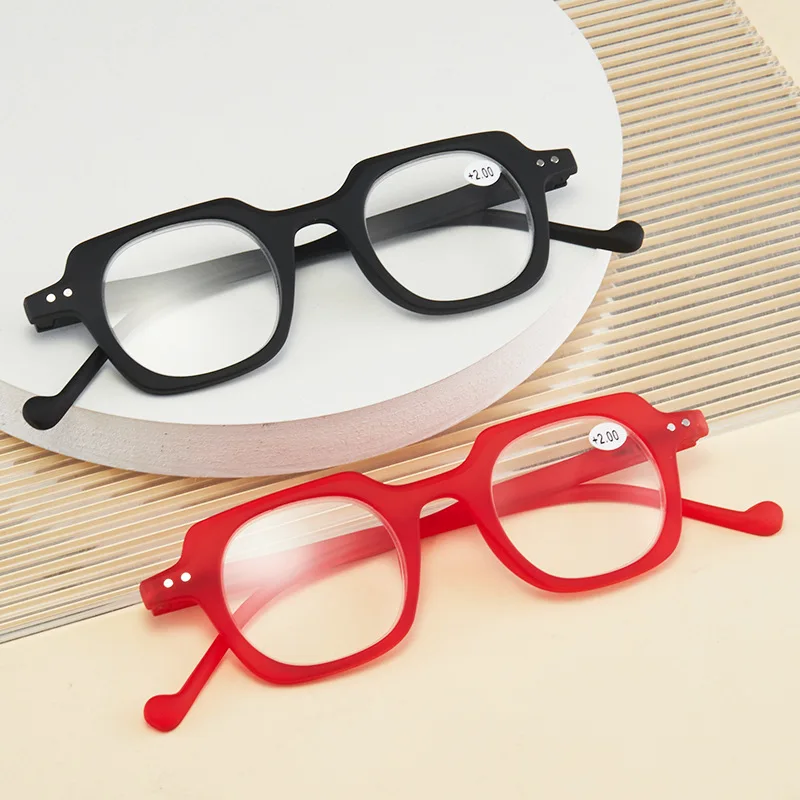 Leopard Asymmetric Cute Men Women Reading Glasses Resin Lenses Hyperopia Frame Eyewear Diopter 0 +1.0+1.50+2.0+2.5~+3.5