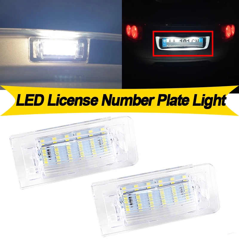 

2PCS For Audi TT MK1 8N Roadster/Cabrio 8N9 Coupe 8N3 1998-2006 Car LED License Number Plate Light Lamp