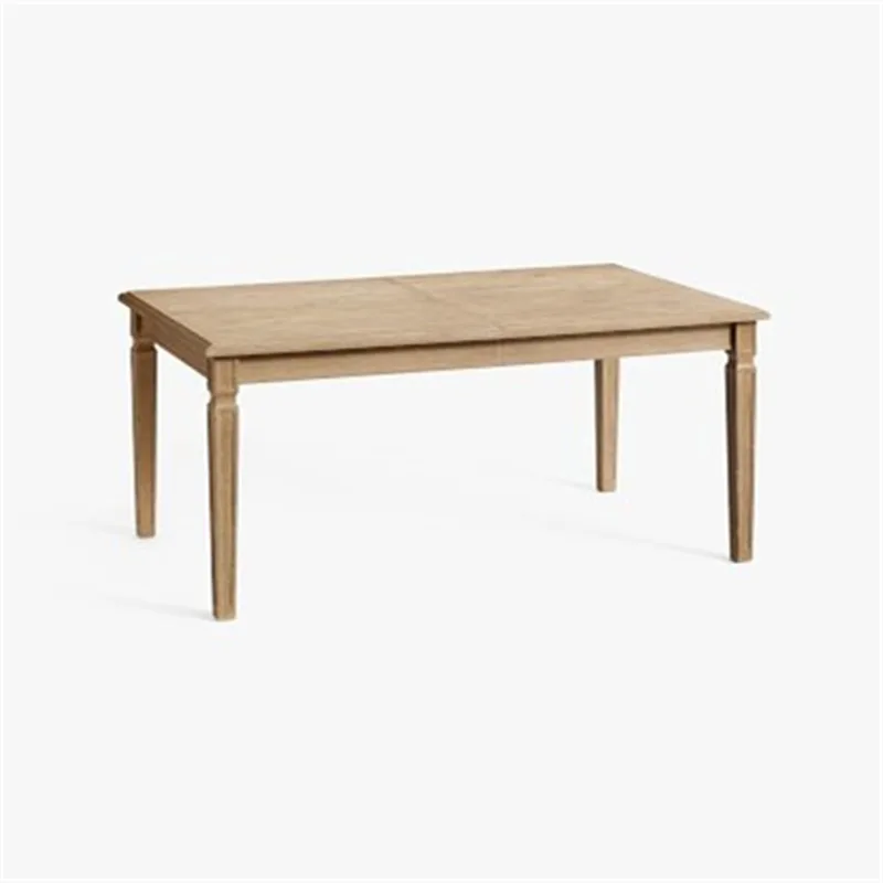 

Retro and old original solid wood dining table and chair combination, French simple household long table