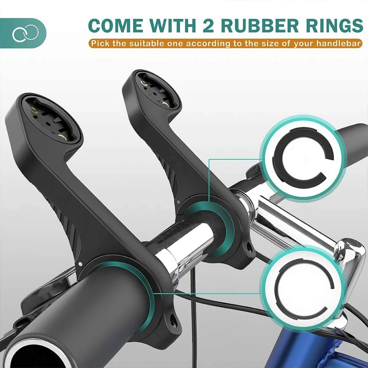 

Shoppingsports Gps Mount Out Front Mount Compatible With Garmin Edge GPS Bike Computer, XOSS G/G+, Varia RTL510
