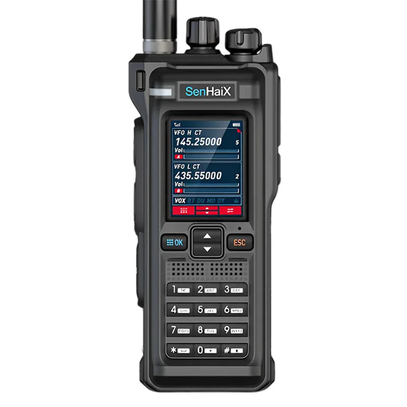 

SenHaix GT-12 Full Band PTT ID Identification Resolution Screen High Power Long Range Walkie Talkie