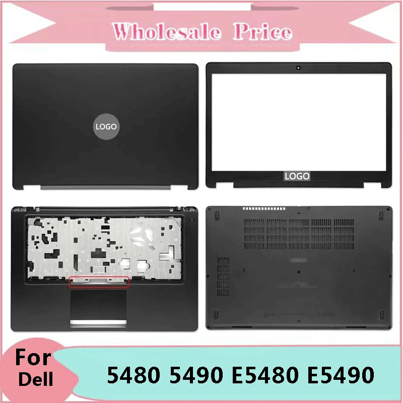 

NEW For Dell Latitude 5480 5490 E5480 E5490 Laptop LCD Back Cover Front Bezel Upper Palmrest Bottom Base Case Keyboard Hinges