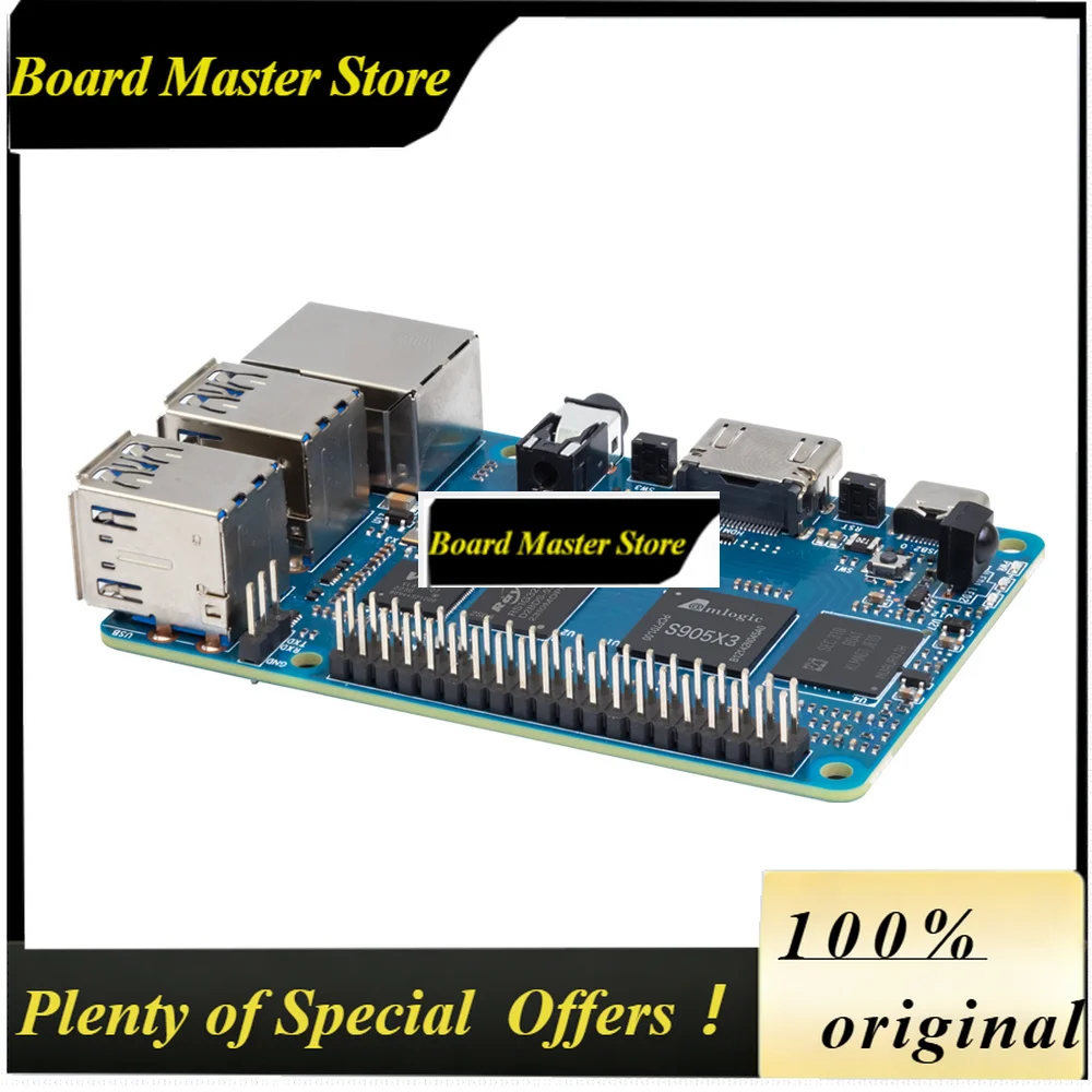 BoMaSBanana PI BPI-M5 Amlogic S905X3 Quad Core ARM Mali G31 4 ГБ LPDDR4 ОЗУ 16 ГБ EMMC Flash с поддержкой Linux Ubuntu Debian Single Board