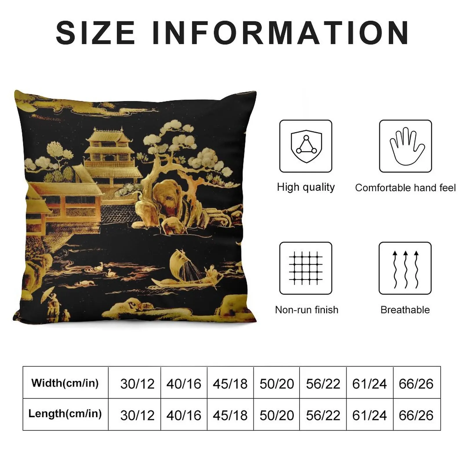 BLACK GOLD PAGODA GARDENS House of Harlequin Throw Pillow Cushion Child Throw Pillow Covers luxury throw pillow covers