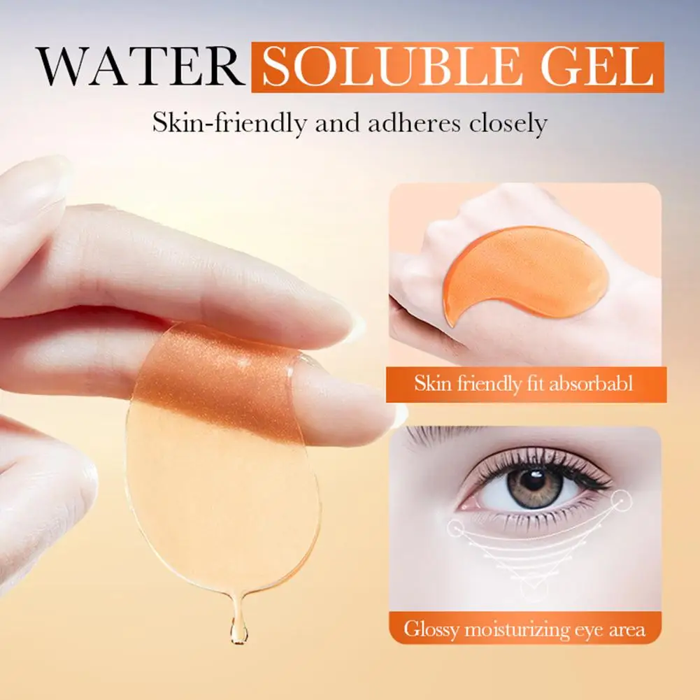 Vitamin C Collagen Eye Mask For Brightening & Hydrating Under Eye Patches For Dark Circles, Puffiness, Fine Lines I3J1
