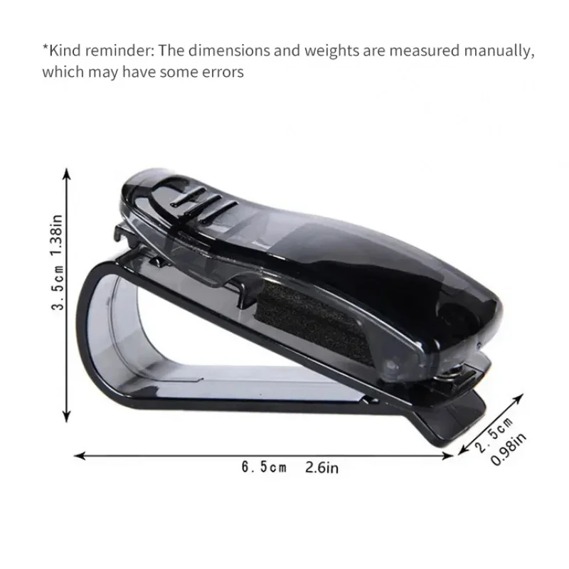 1/2PC Universal Car Car Sun Visor Glasses Box Sunglasses Clip Card Ticket Holder Fastener Pen Case Eyeglasses Clips Accessories image 6