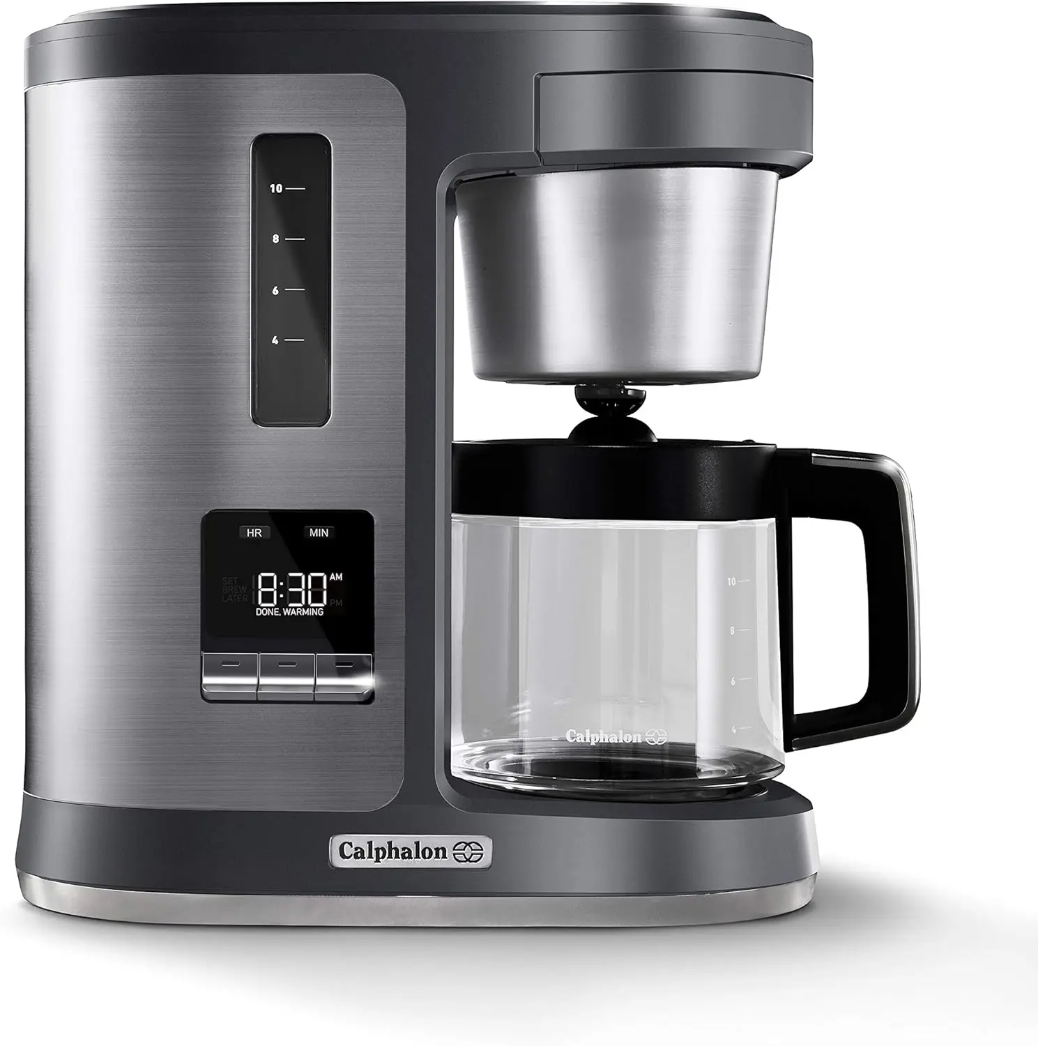

BVCLDCG1 Perfect-Brew 10-Cup Coffee Maker, Dark Stainless Steel