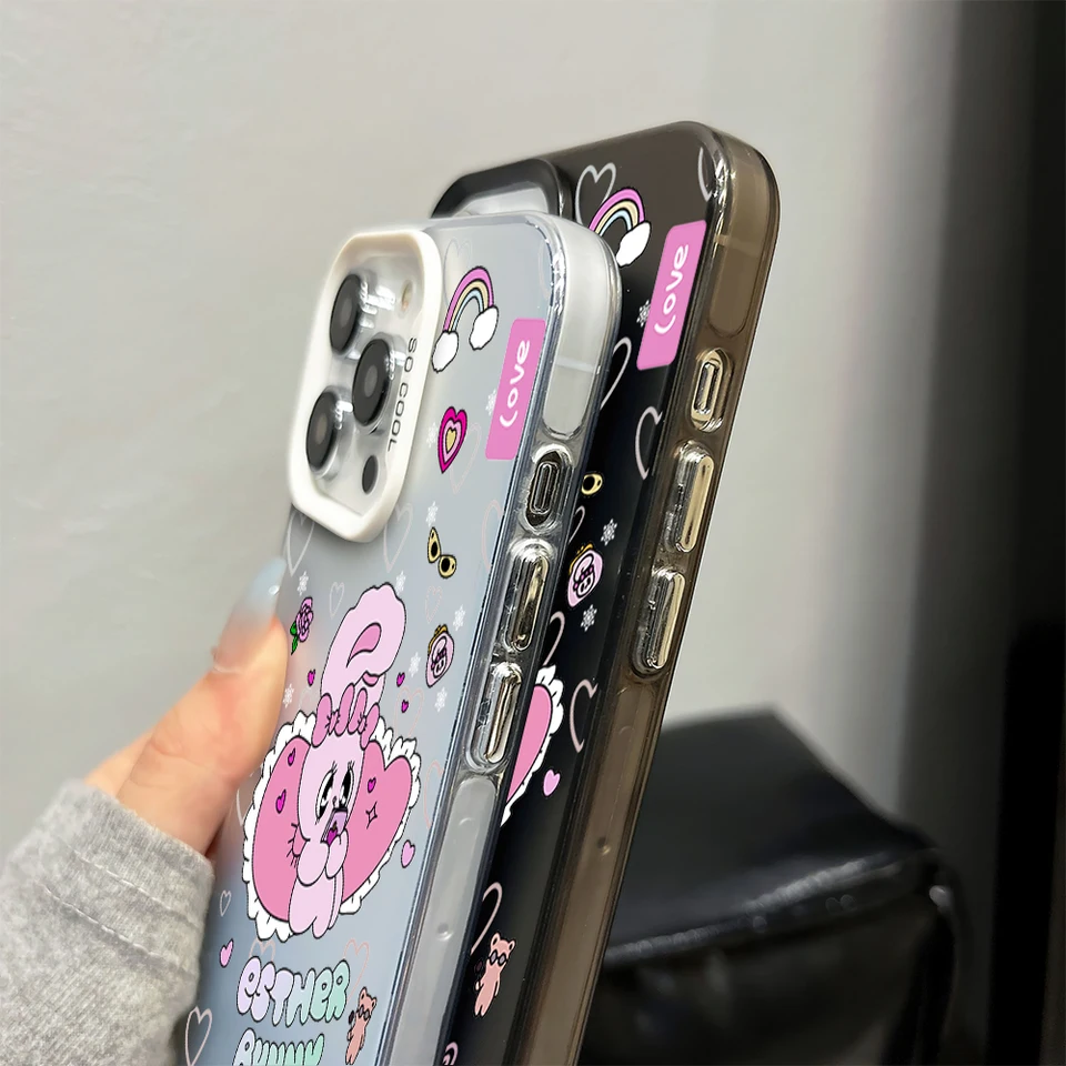 Cute Esther Bunny Rabbit Cartoon Phone Case for iPhone 16 12 13 14