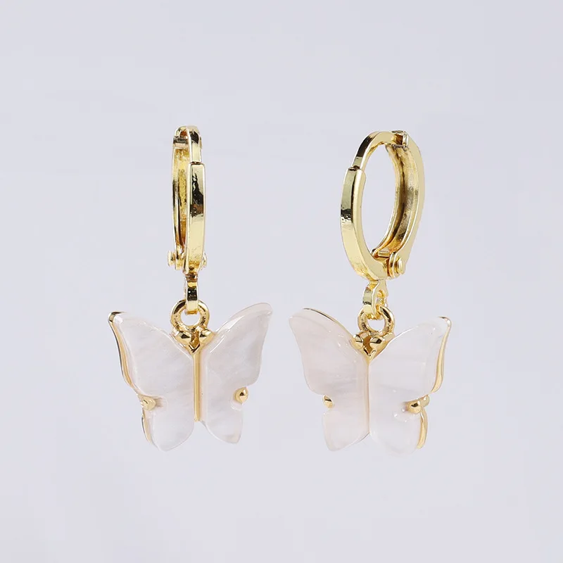 Withered Shell Butterfly Earrings With European And American Fashion Temperament Jewelry Earrings Women's Earrings Ear Cuffs