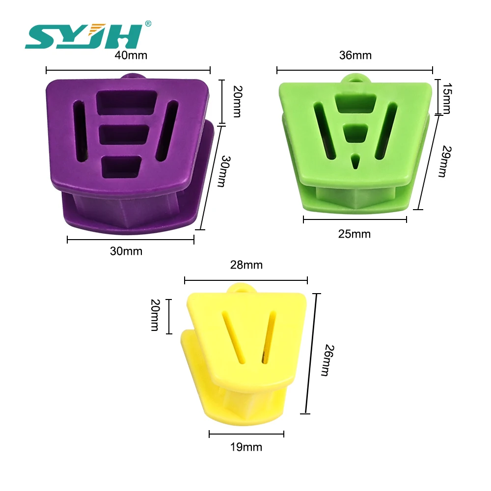 

SYJH 3Pcs/3Sizes Dental Occlusal Pad Mouth Prop Bite Rubber Opener Retractor Intraoral Supporting Device Orthodontic Supplies