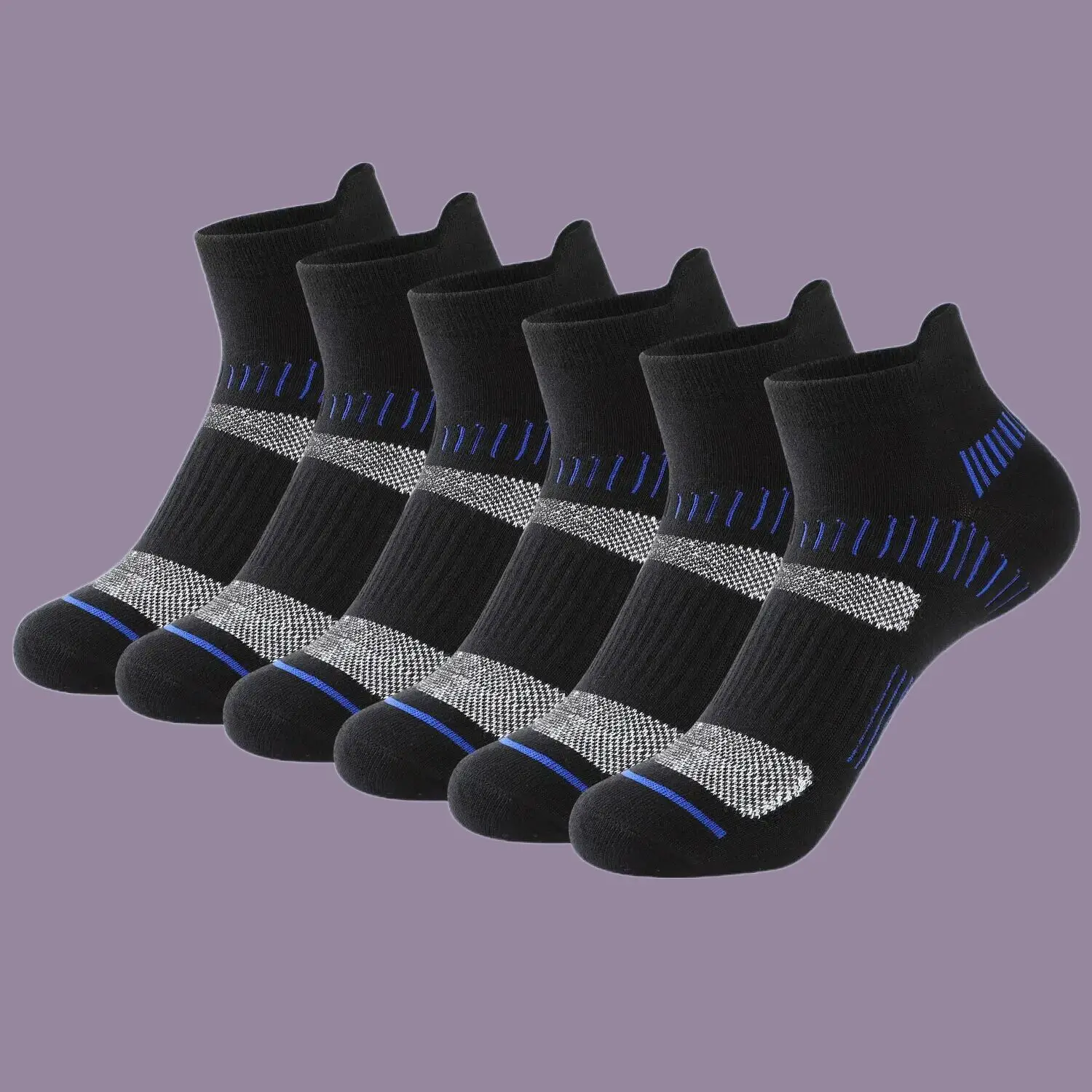 Calcetines deportivos de algodón para hombre, medias cortas de alta calidad, absorbentes del sudor, antiolor, bajo, boca baja, para las cuatro estaciones, 5 pares