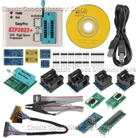 2025 New EZP2023 for New USB SPI Programmer Full Set + 12 Adapter Support 24 25 93 95 EEPROM Flash Bios Compatible