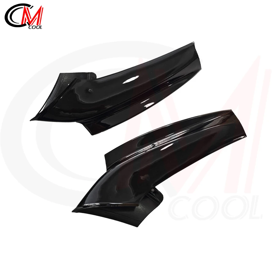 For BMW 5 Series F10 F11 MT Sport Version Front Bumper Gloss Black Corner Plastic Air Knife Trim Upgrade Body Kit view 4