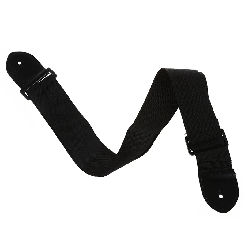 5X Adjustable Guitar Strap Band Acoustic Electric 132 X 6Cm Black