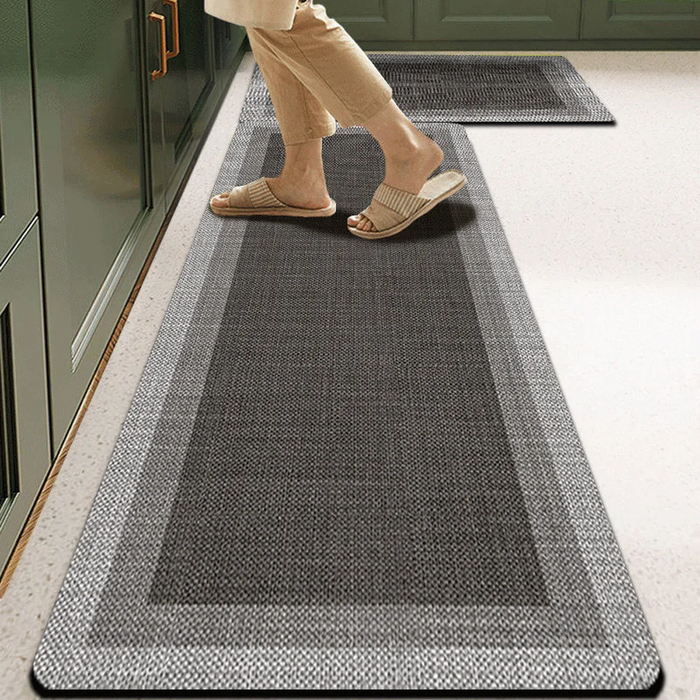 VIKAMA Silicoflora Ceramic Tile Carpet Anti-slip Water Absorbing Oil Absorbing Kitchen Laundry Room Foot Mat Home Decoration