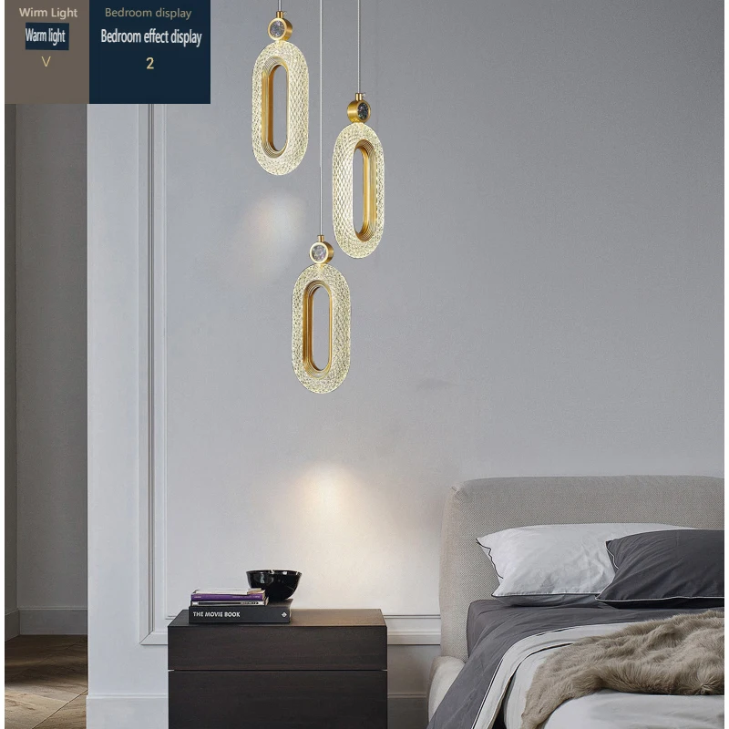 Fumi Modern Gold Mini Pendant Lights, Iluminação LED para a ilha de cozinha, Quarto, Corredor, Entrada