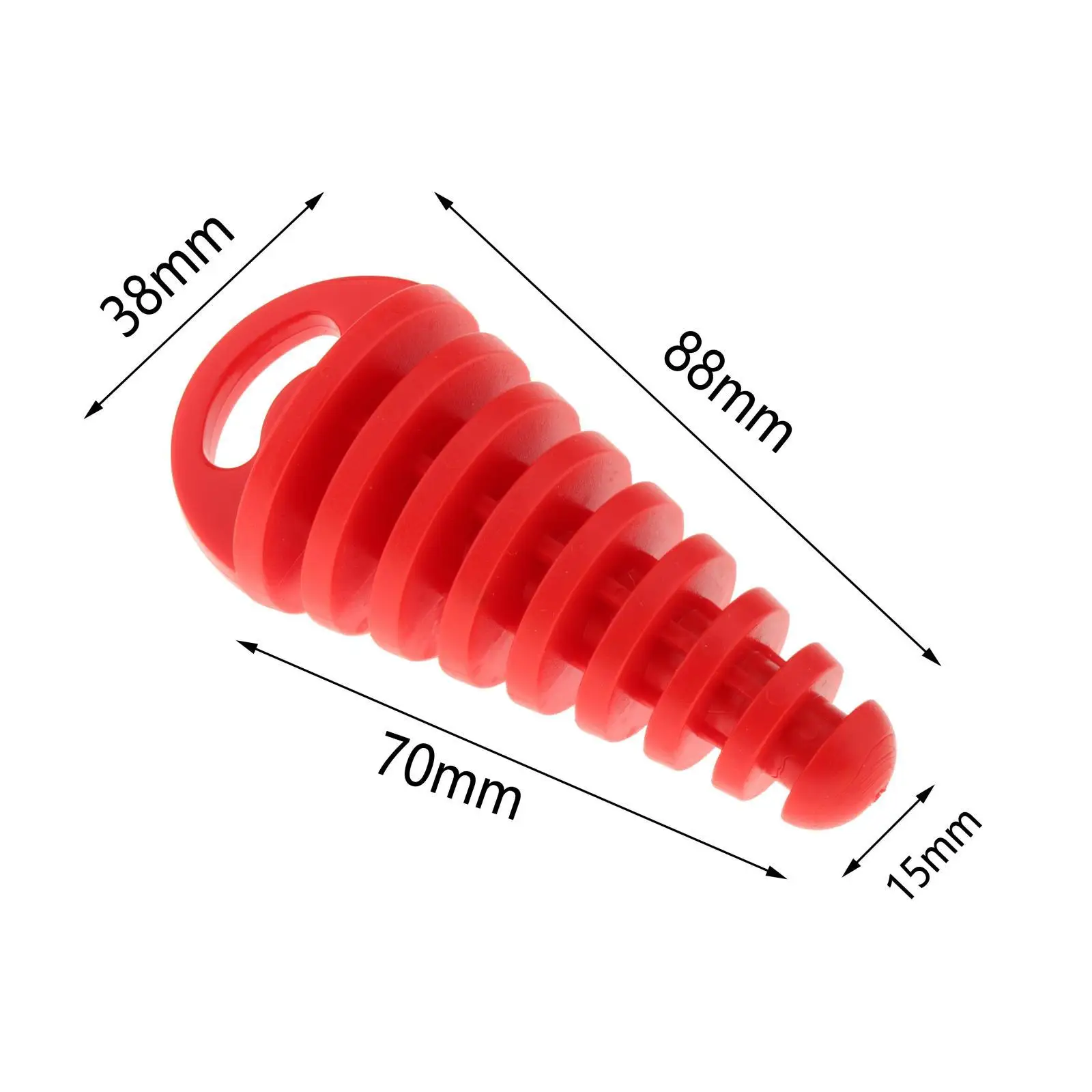 Silenciador de goma para motocicleta, tubo de escape, tapa de lavado