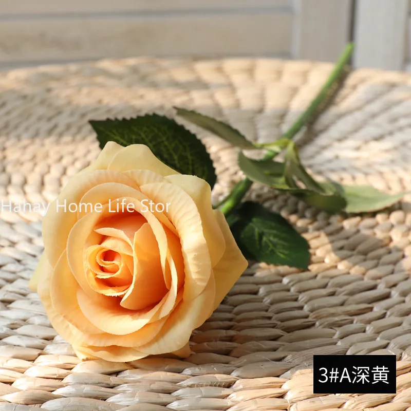 1pc Latex Real Touch Rose Artificial Silicone Rose Flowers for Wedding Home Party Decoration Fake Flower Christmas New Year Gift