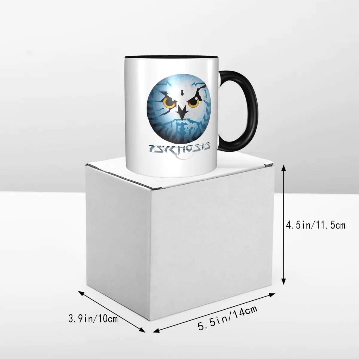 أميغا Psygnosis البومة القدح مضحك أكواب القهوة السيراميك أكواب الشاي كوب حليب درينكوير هدية للمرأة الرجل #4