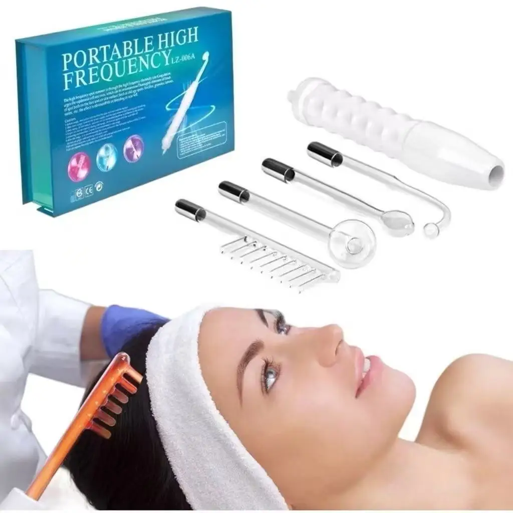 Aparelho de Eletroterapia Facial 4 em 1 Estimulação Muscular para Rejuvenescimento e Tonificação da Pele Portátil Recarregável