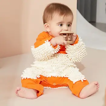 8 best sales Macacão de bebê esfregão - №6