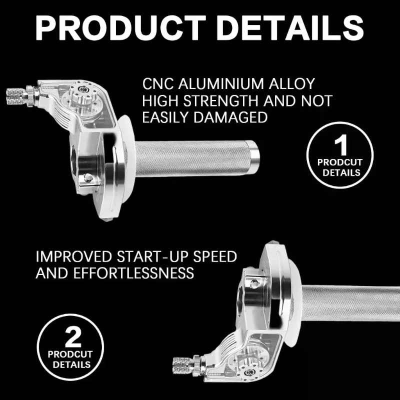 22mm CNC Aluminum Motorcycle Accelerator Handlebar Throttle Twist Grip Twister For Motorcycle Moped Scooter Bike ATV CRF XR KLX