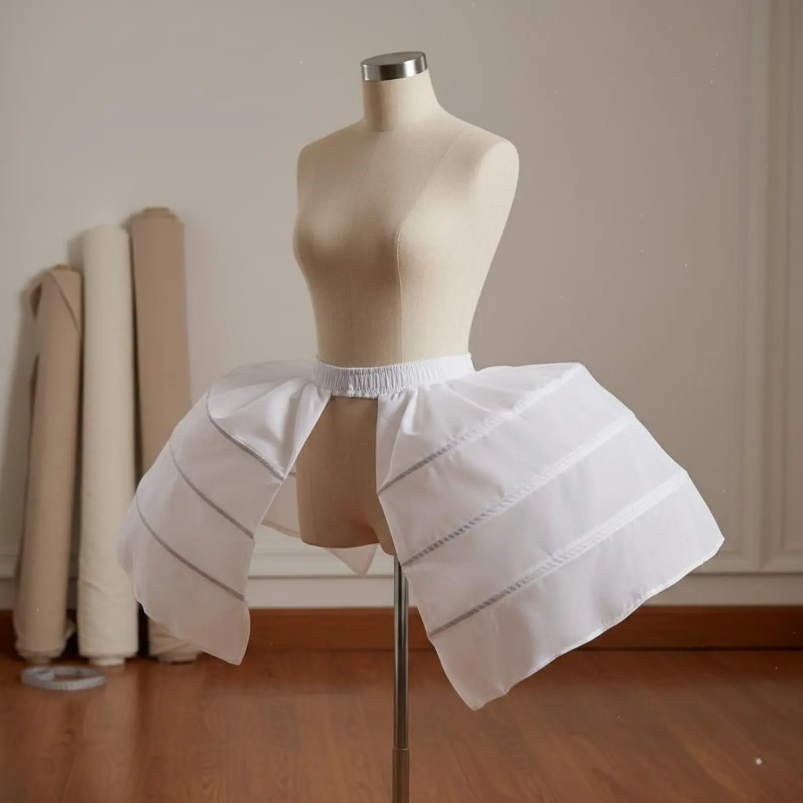 Pannier Petticoat Rococo Design Pannier Skirt Support Oval Skirt Bustle Extra Wide Historical Costume Voluminous Shape