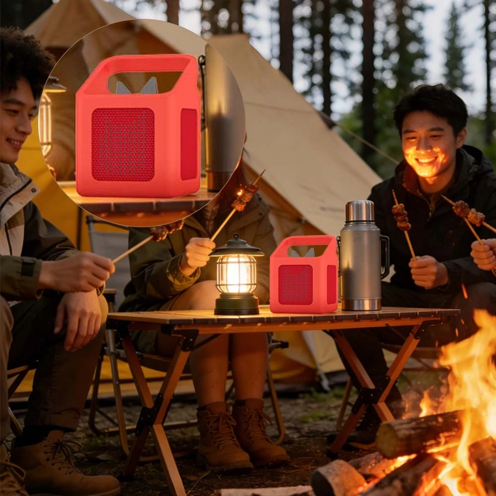 

Silicone Case Cover for Tonies Toniebox 1 Audio Player, Anti-Slip Protective Sleeve for Toniebox 1,Soft Sleeve with Carry Handle