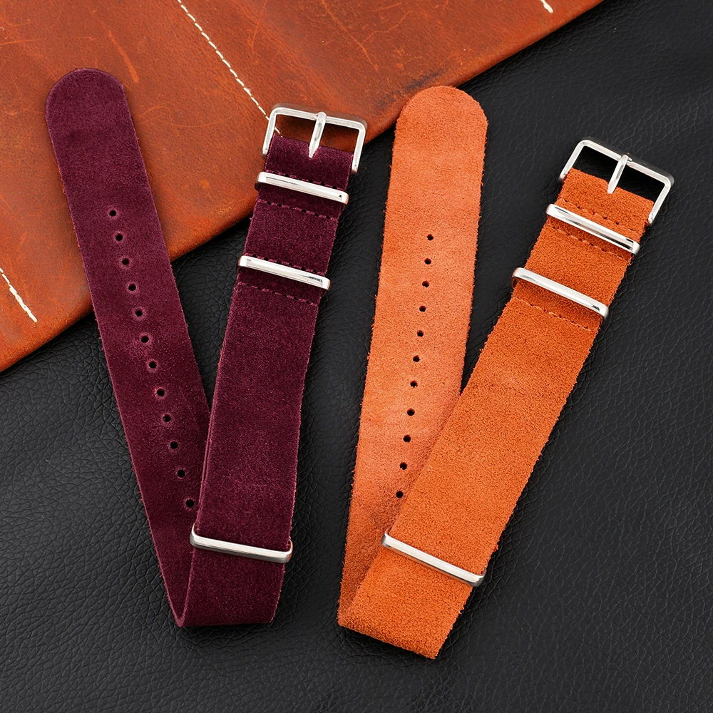 18mm 20mm 22mm Vintage Soft Su - огляд і ціна Suede Strap Watch