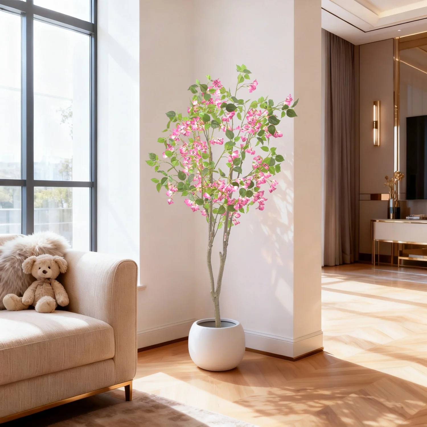 

5 футов искусственное дерево Bougainvillea искусственное дерево с высоким горшком поддельное дерево Bougainvillea искусственные растения в горшках для свадебного домашнего декора