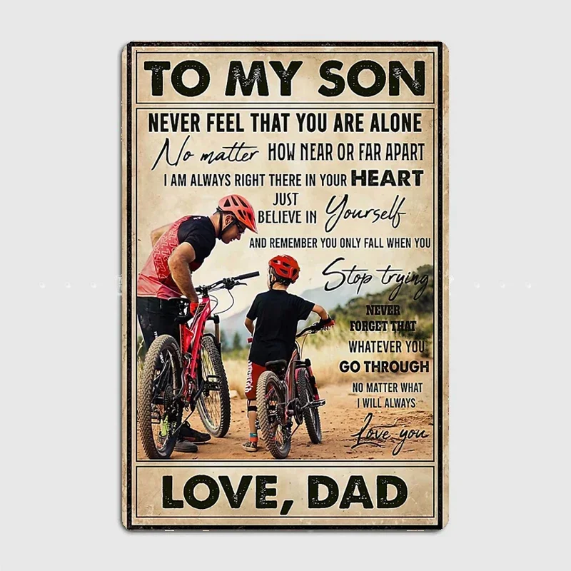 

Poster Retro Metal Posters Sign Garage Club Indoor Wall Room Decoration Home Decor Mountain Biker Lovers