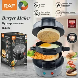 Electric Bread Sandwich Maker Machine Mini 110V 220V Burger Grill Baking Toaster Non Stick Pancake Pan for Kitchen Home 빵 토스트기