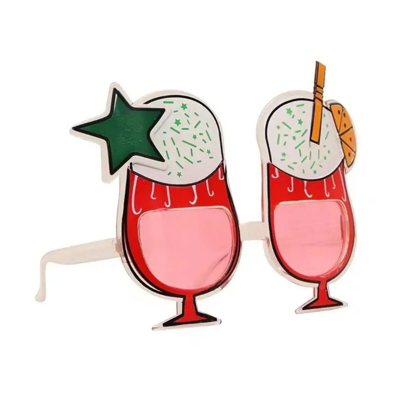 

652F Beach Party Eyeglasses Decor Funny Hawaiian Glasses Party Photo Props