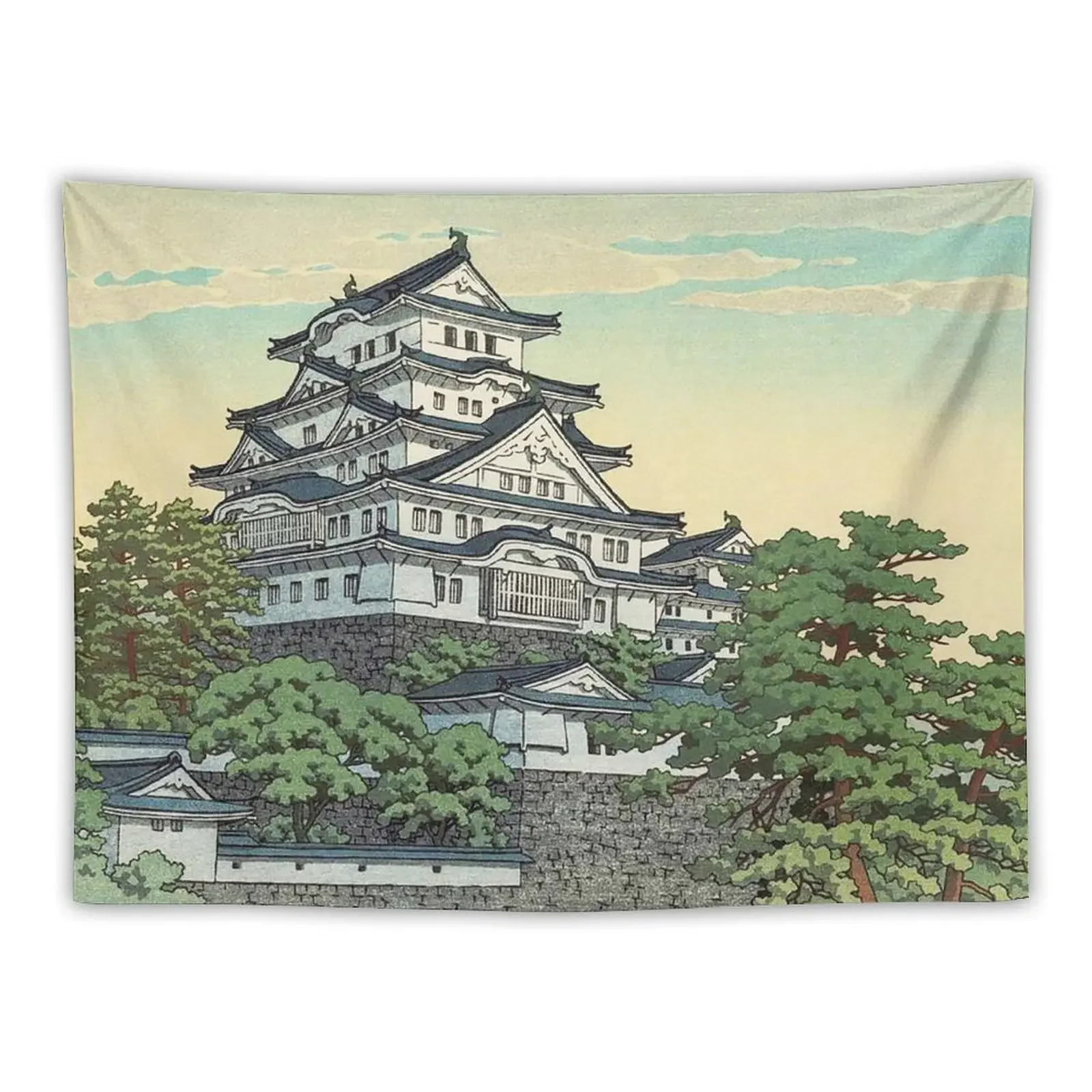 Hasui Himeji Castle Tapestry Room Decoration Aesthetic Wallpapers Home Decor Bedrooms Decorations Cute Room Decor Tapestry