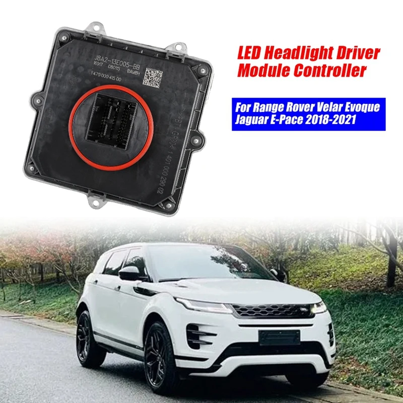 Top!-Car LED Headlight Driver Module Controller Ballast J8A2-13E005-BB For Range Rover Velar Evoque Jaguar E-Pace 2018-2021