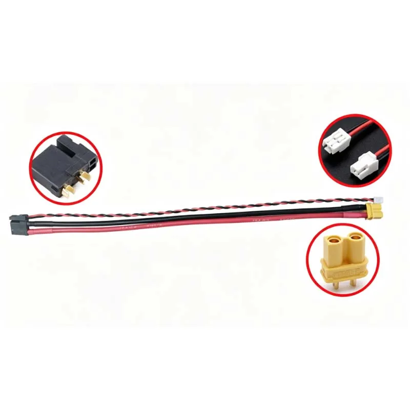 XT30(2+2)-F Extension Cable, XT30U GH1.25 Female Connector, Power CAN