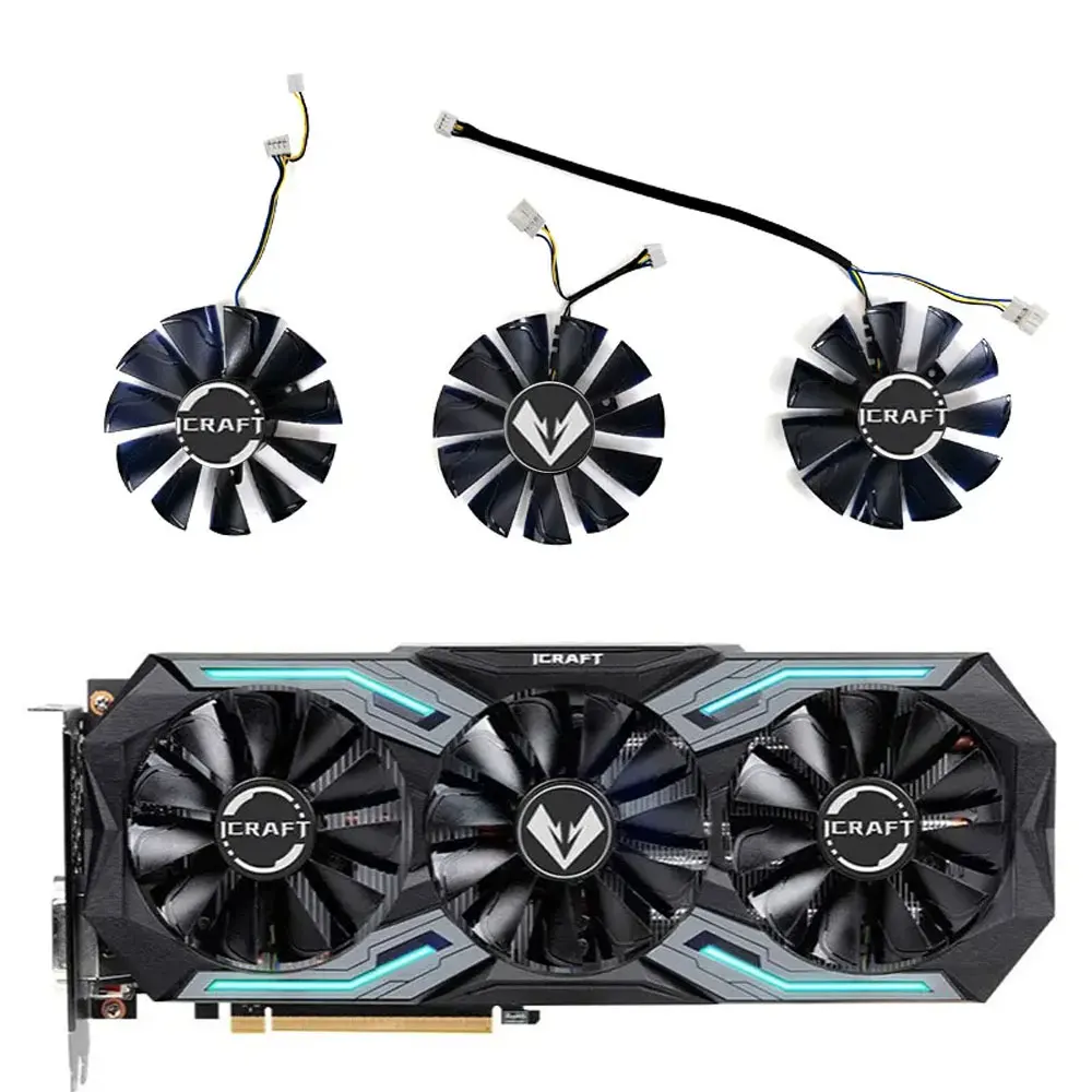 

Original 85MM 4PIN GeForce RTX 2060 iCraft GPU Cooling Fan for MAXSUN GTX 1660 SUPER iCraft RTX2060 SUPER iCraft Cooling