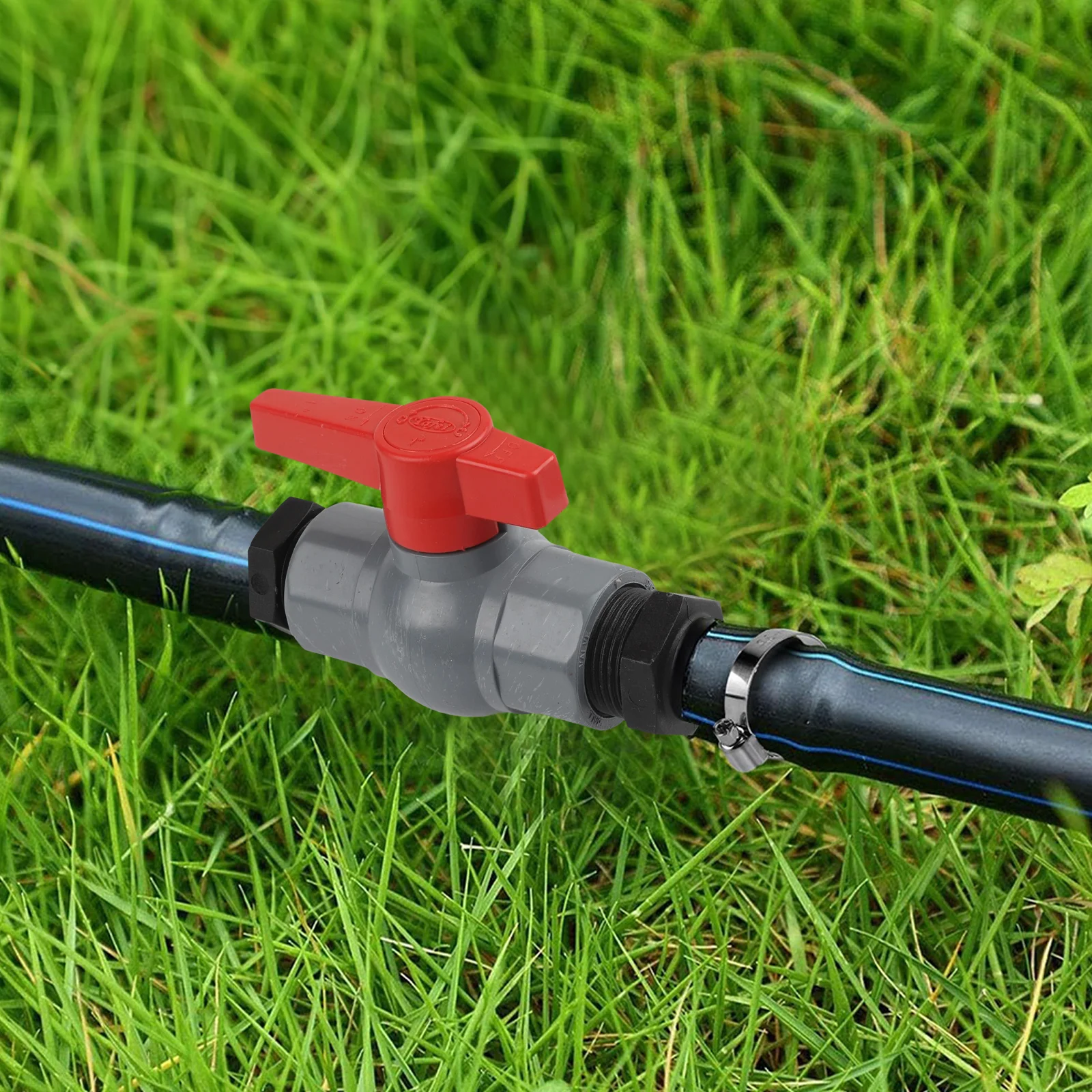 Ball Valve with Hose Connector 1 Inch PVC Shutoff Valve for Effective Water Flow Management in Irrigation Systems