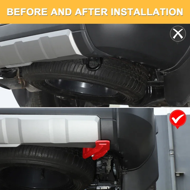 

Carbon steel Rear Bumper Tow Trailer Hook Drop Hitch Receiver For 2024+ Toyota Prado LC250/Land Cruiser 250