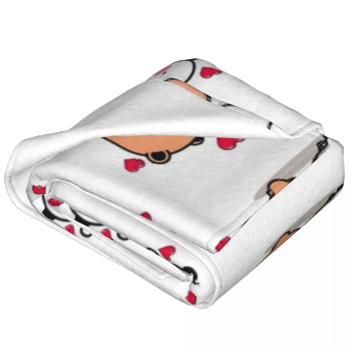 Bubu Dudu Panda Bears Flannel Blanket Face Hug Love Super Soft Bedding Throws for Airplane Travel Cute Bedspread Sofa Bed Cover