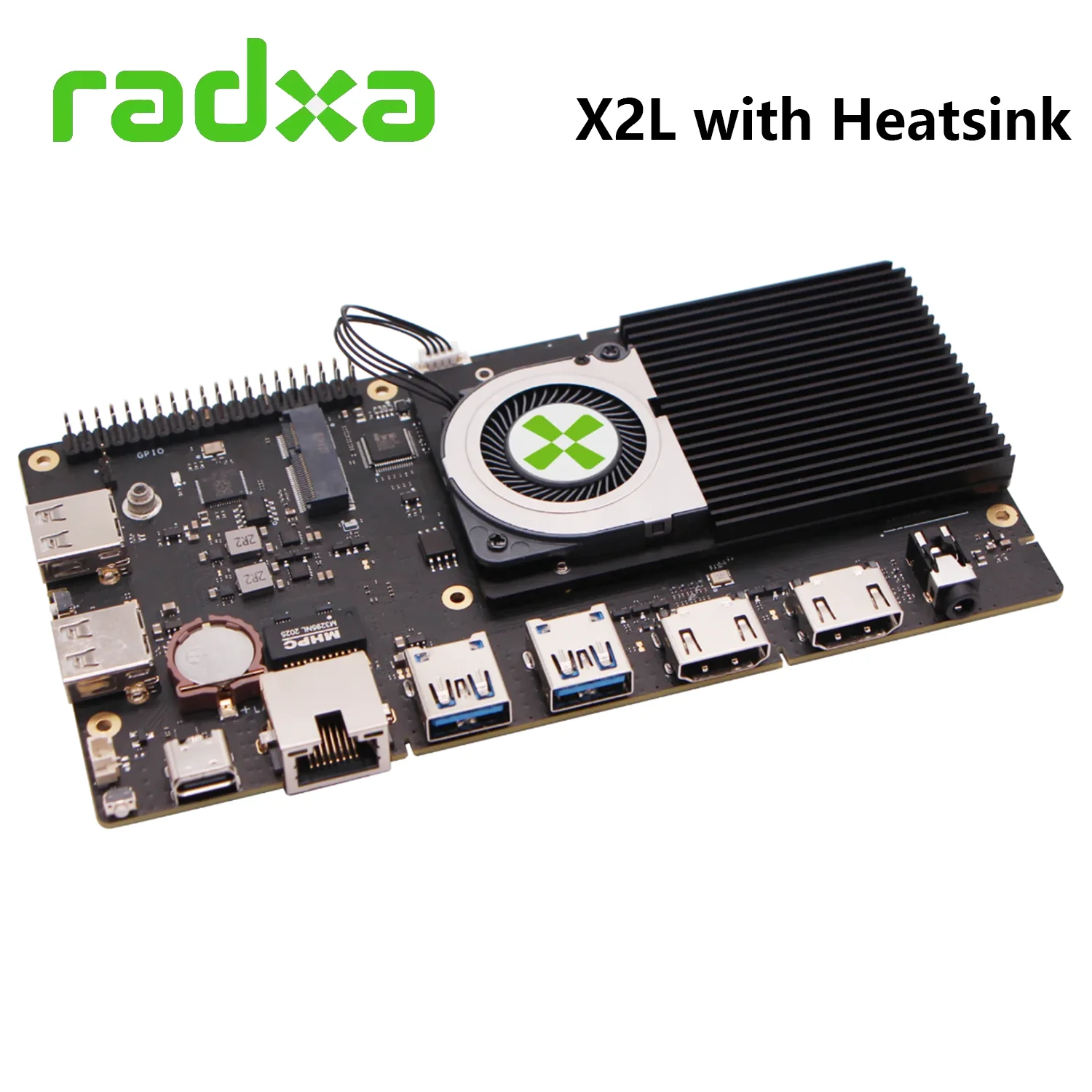 Heatsink 9010B untuk Radxa X2L aliran udara tertinggi mencapai hingga 1.359 CFM aluminium Heat Sink