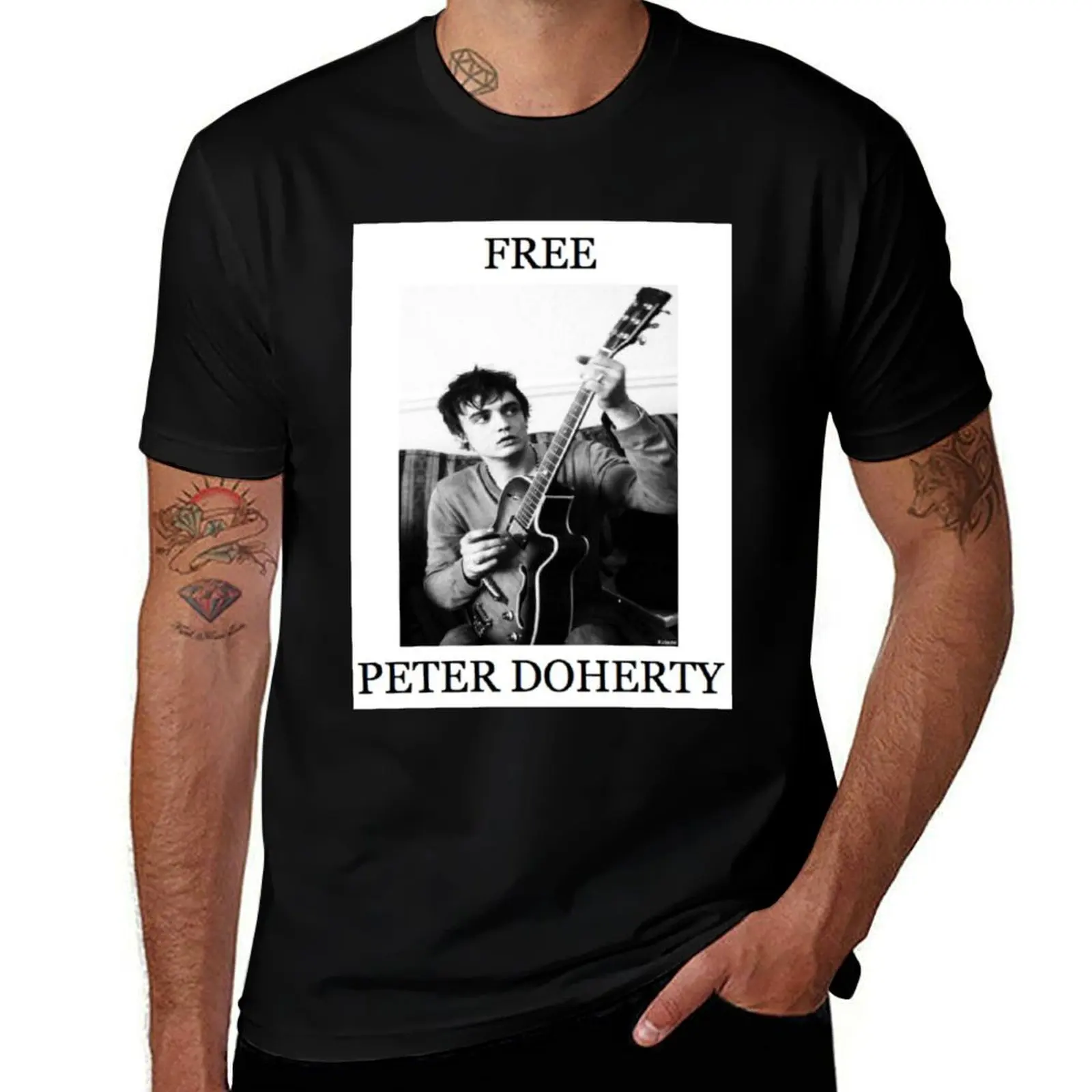Free Peter Doherty T-Shirt Tough Fabric Work Tee