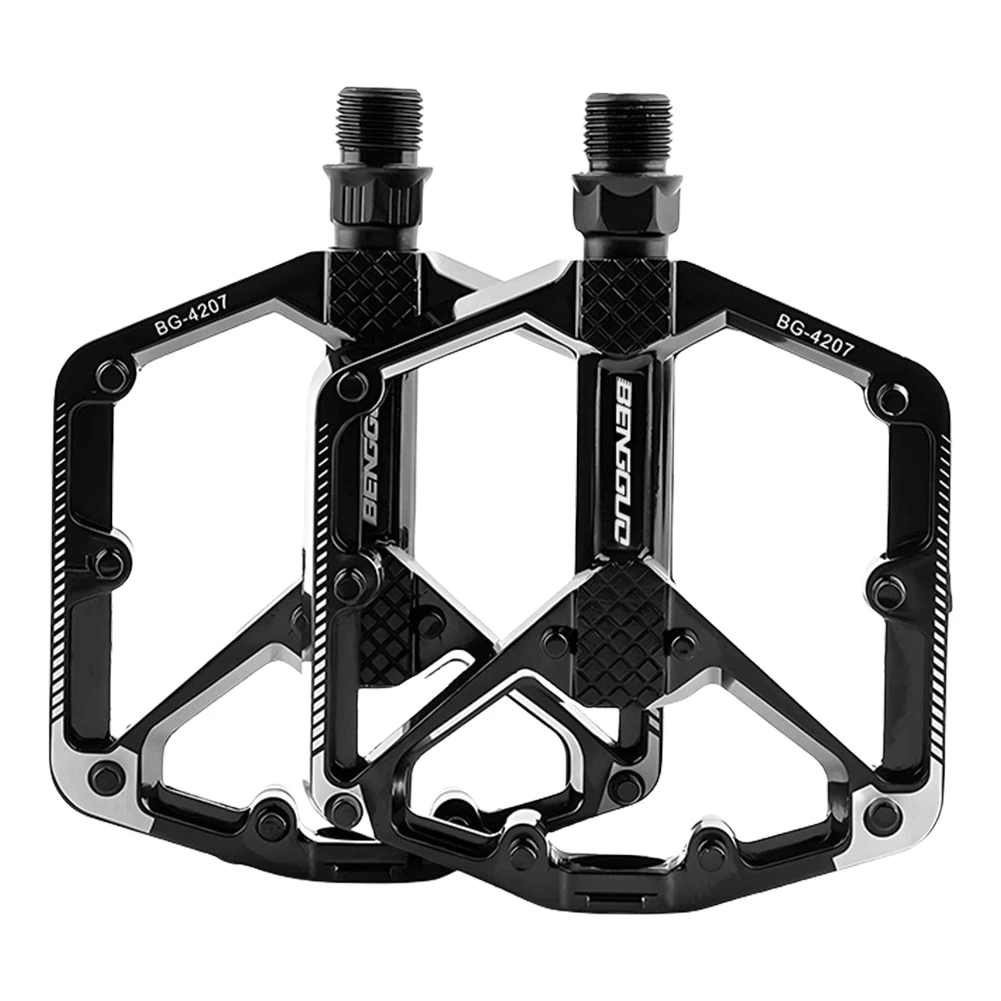 Double DU Bearing Bicycle Wide Platform Pedal Aluminum Alloy Mountain Bike Pedals Cycling Platform Pedal MTB Bike Accessories