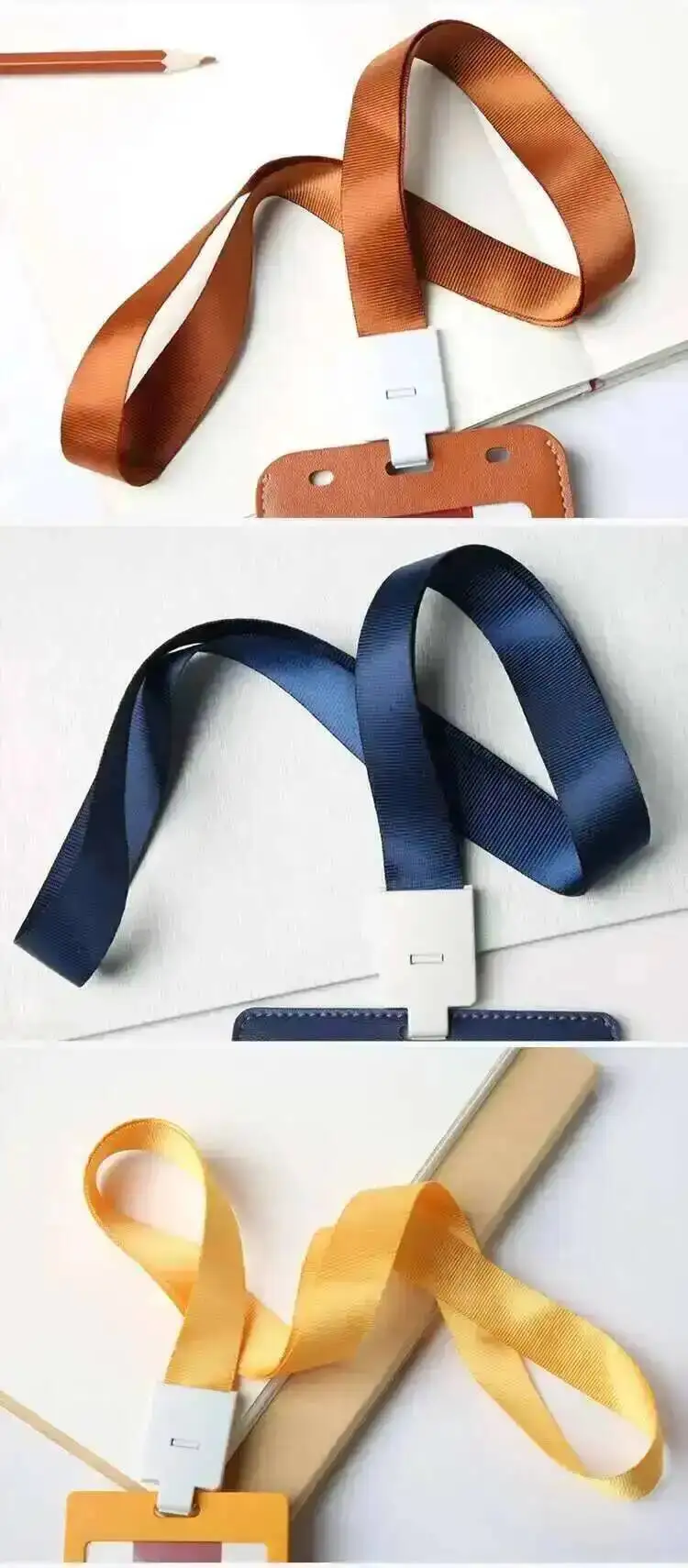 30 Stück 2 cm breite Ausweishalter-Aufhängeschnur für Ausstellungen, Arbeitskarten, Studentenausweise mit Klemmschnur und Schnappverschluss – Detail 5