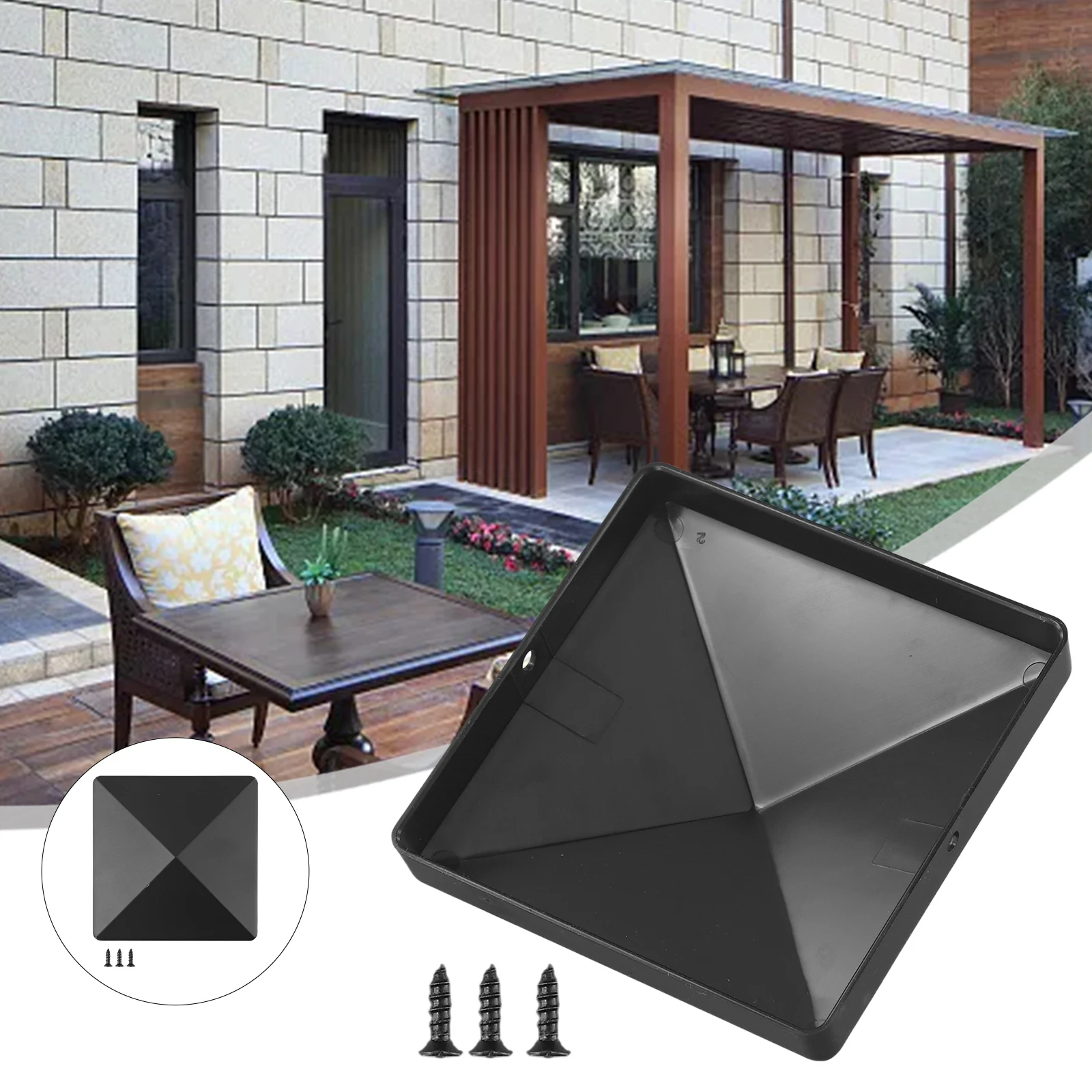 4 Inch Plastic Fence Post Cap - Outdoor Power Post recension och pris