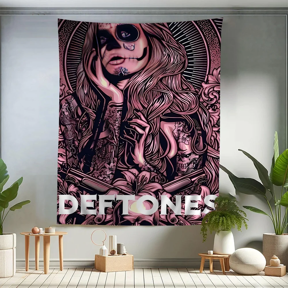 

Deftones Singer Cartoon Tapestry Bohemian Wall Tapestries Mandala Wall Hanging Sheets