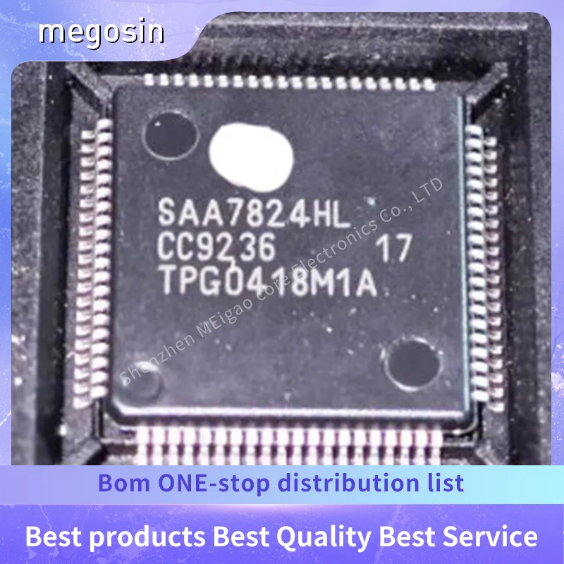 1pcs/lot SAA7824HL SAA7824 QFP80 Audio decoder chips in stock